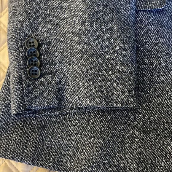 Giovanni Bresciani Mens’ Super 110 Navy Slim Fit Sport Jacket. Size 44R. - Picture 5 of 10